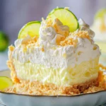 a dessert dish with cucumbers and whipped cream on top is sitting on a table