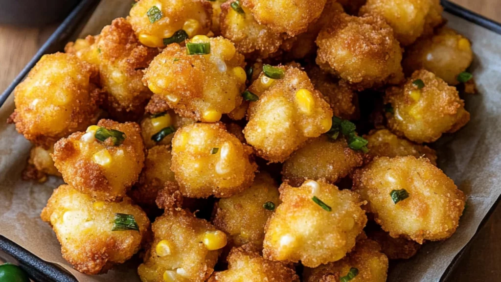 jalapeno corn nuggets in a paper bag