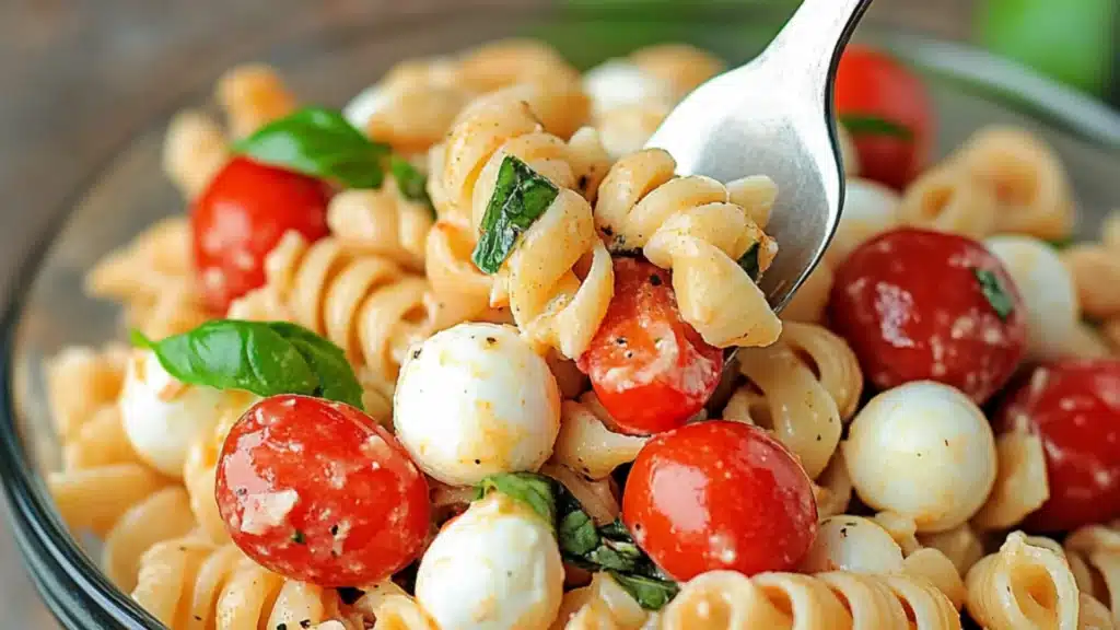 Image for Creamy Caprese Pasta Salad