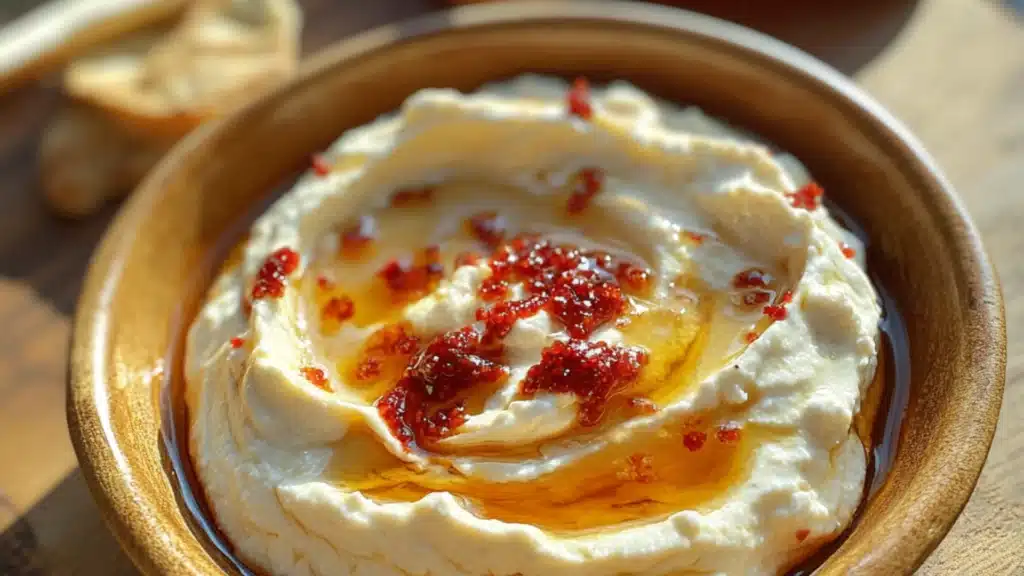 Image for Delicious Ricotta Dip with Hot Honey