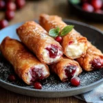 Air Fryer Cherry Cheesecake Egg Rolls