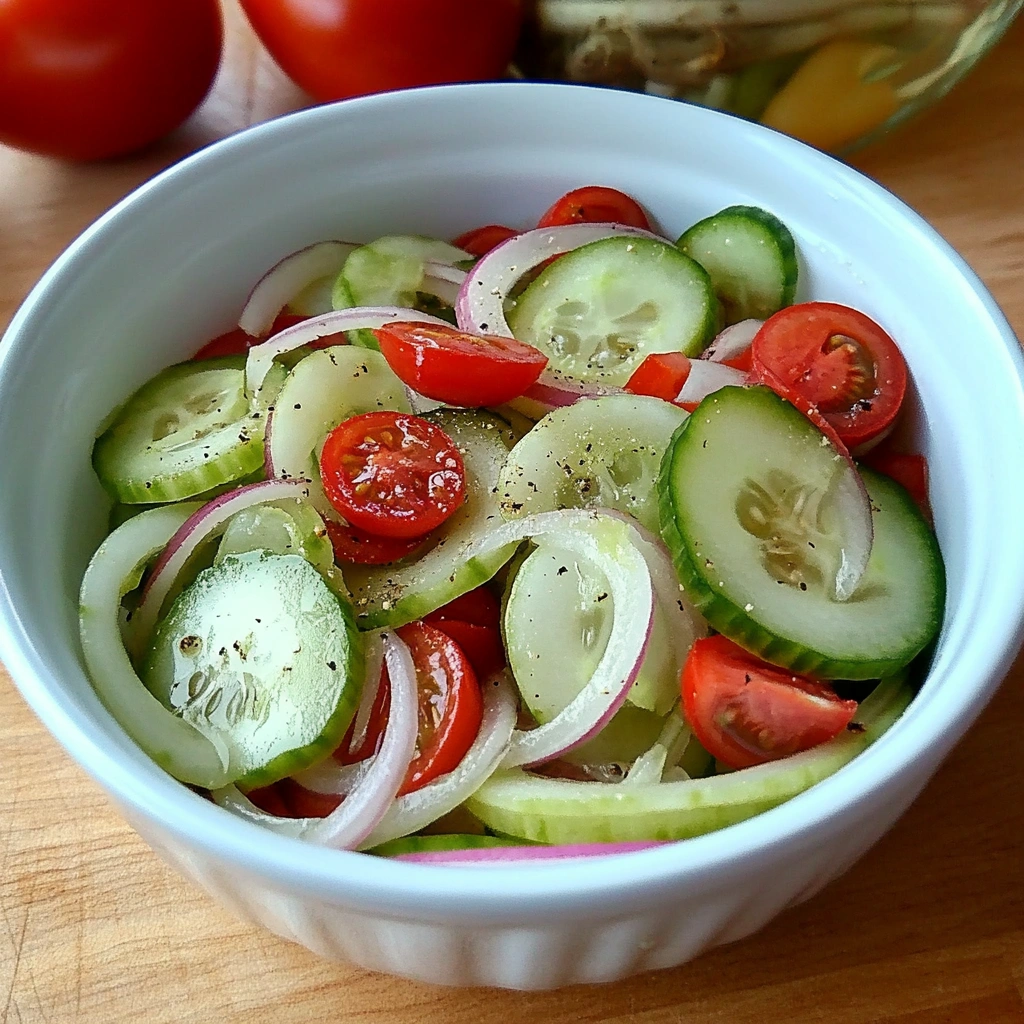 German Cucumber Tomato Salad