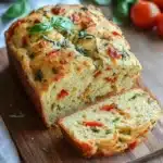 savory caprese bread recipe collage