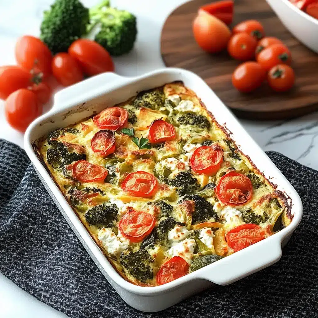 High Protein Cottage Cheese Veggie Bake