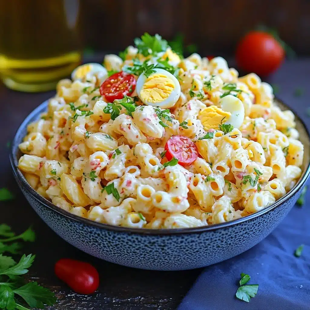 Deviled Egg Mac Salad
