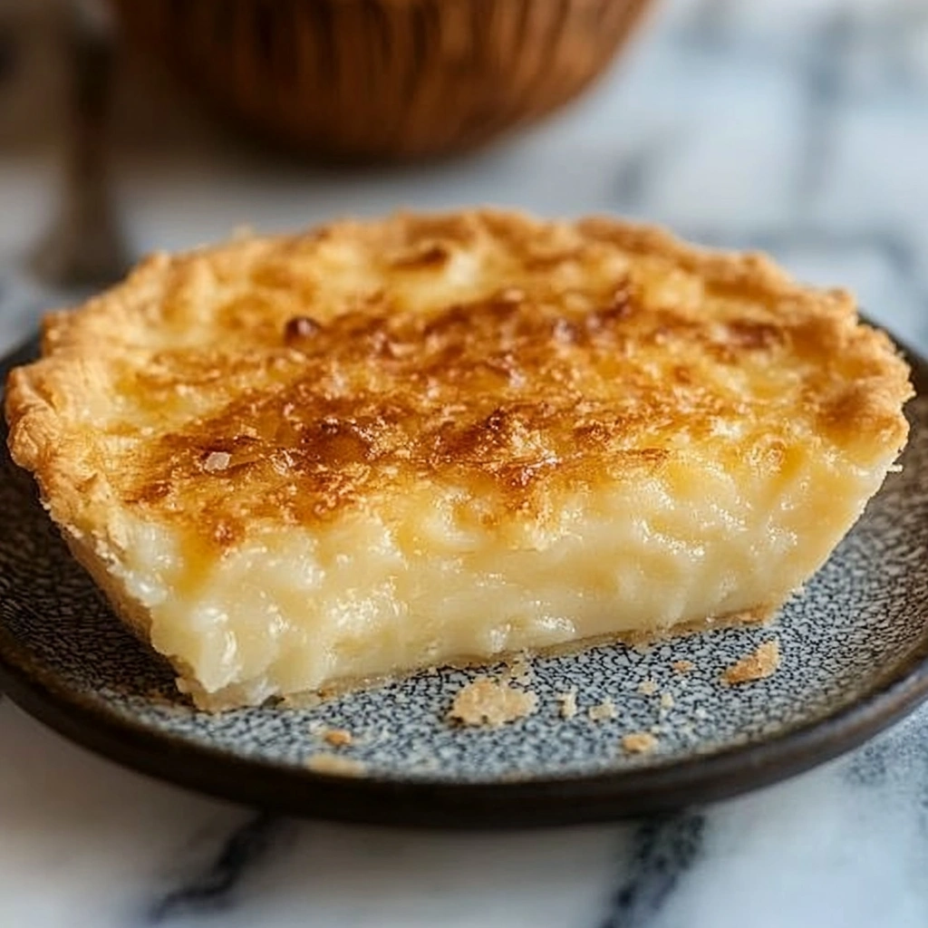 Coconut Magic Custard Pie