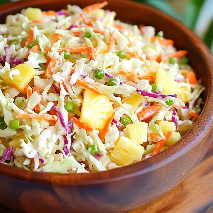 No-Mayo Hawaiian Pineapple Coleslaw