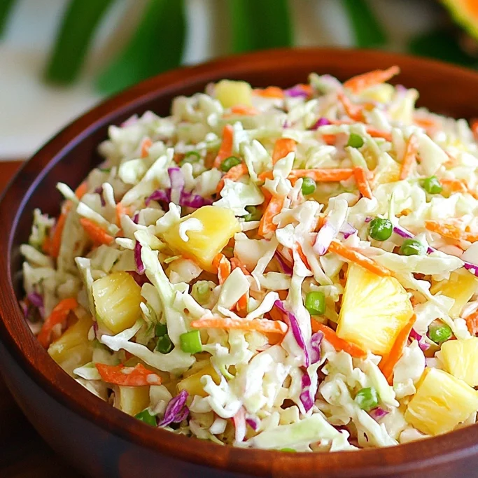No-Mayo Hawaiian Pineapple Coleslaw