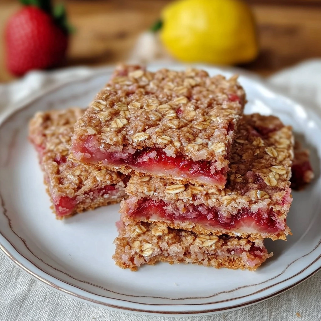 Strawberry Oatmeal Bars