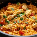 Queso Chicken and Rice Crock Pot