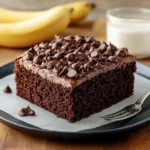 Chocolate Banana Applesauce Cake