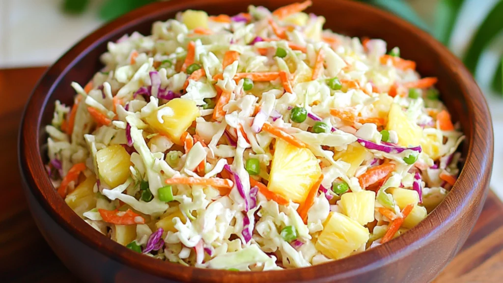 No-Mayo Hawaiian Pineapple Coleslaw
