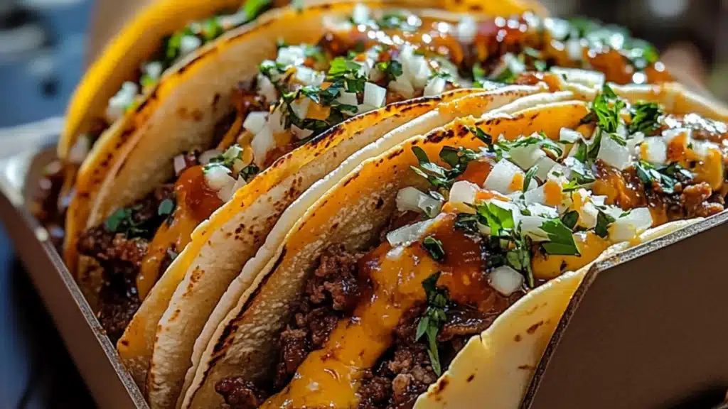 Garlic Butter Honey Chicken Tacos