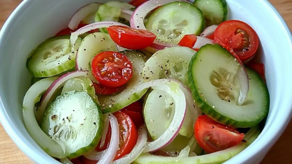 German Cucumber Tomato Salad
