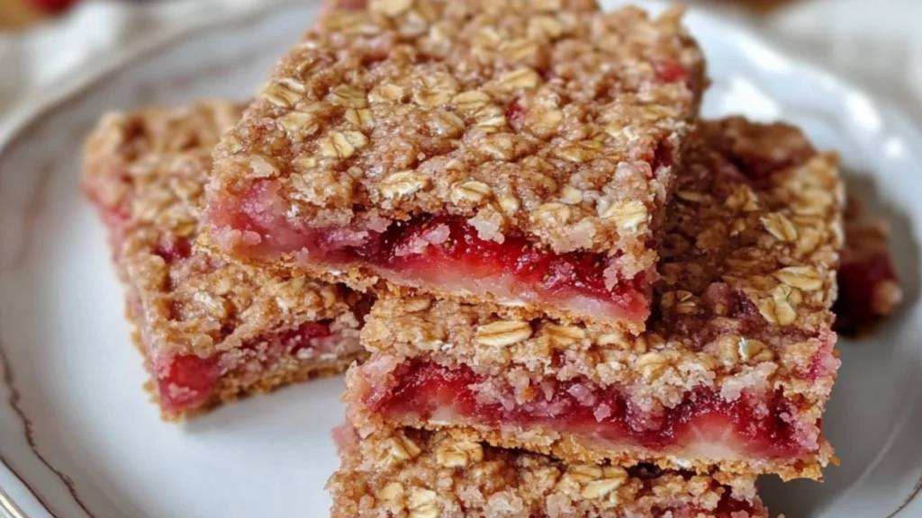 Strawberry Oatmeal Bars