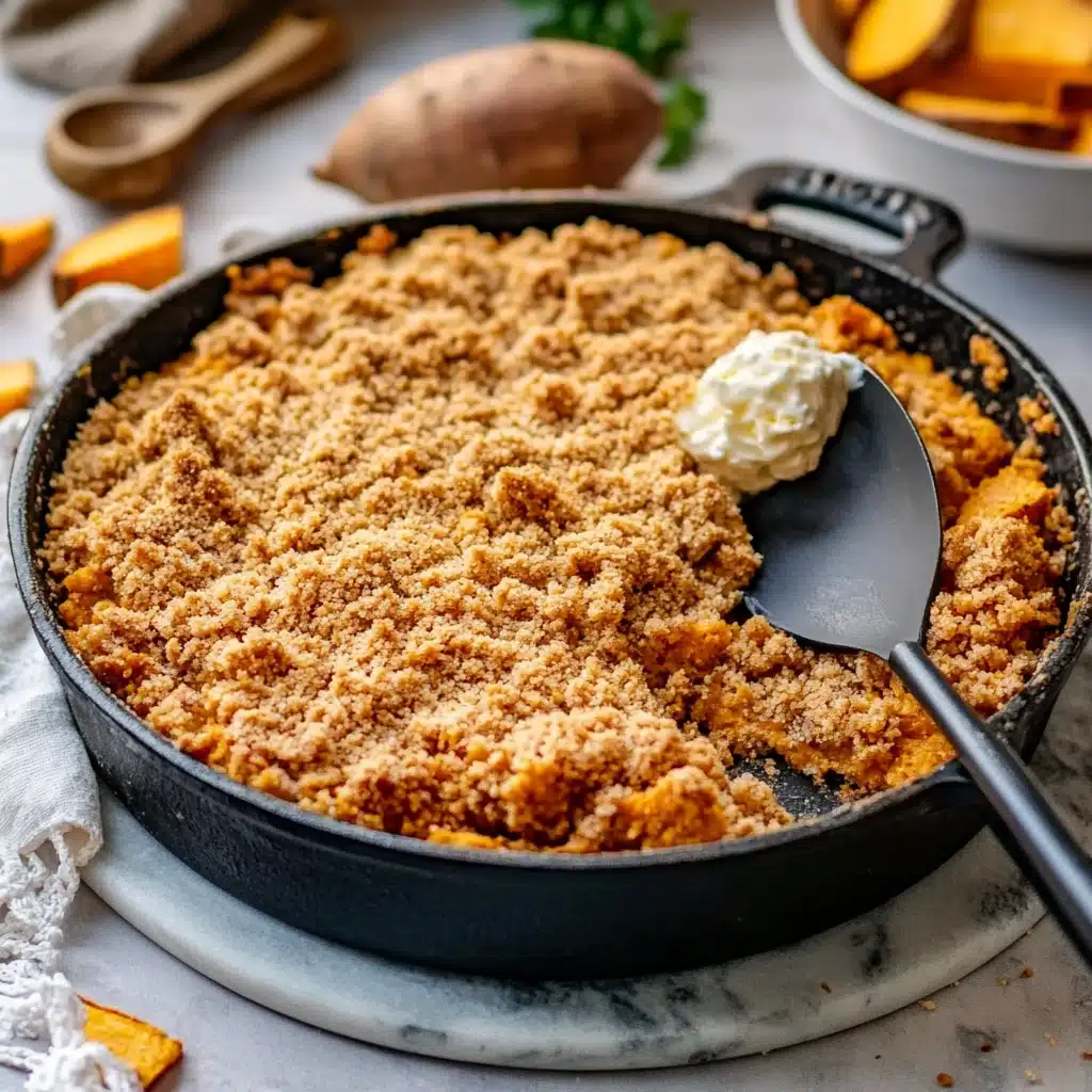 Sweet Potato Pie With Crumble Topping