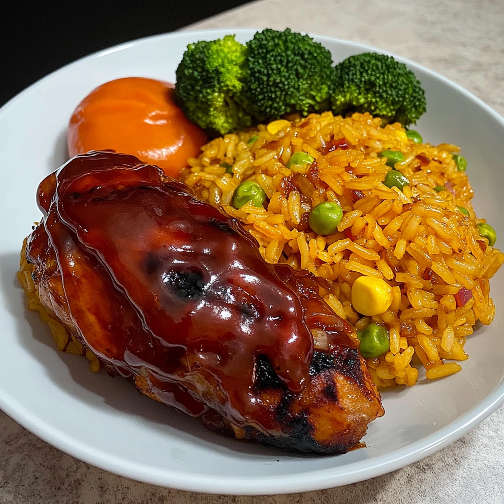 Honey BBQ Chicken Rice