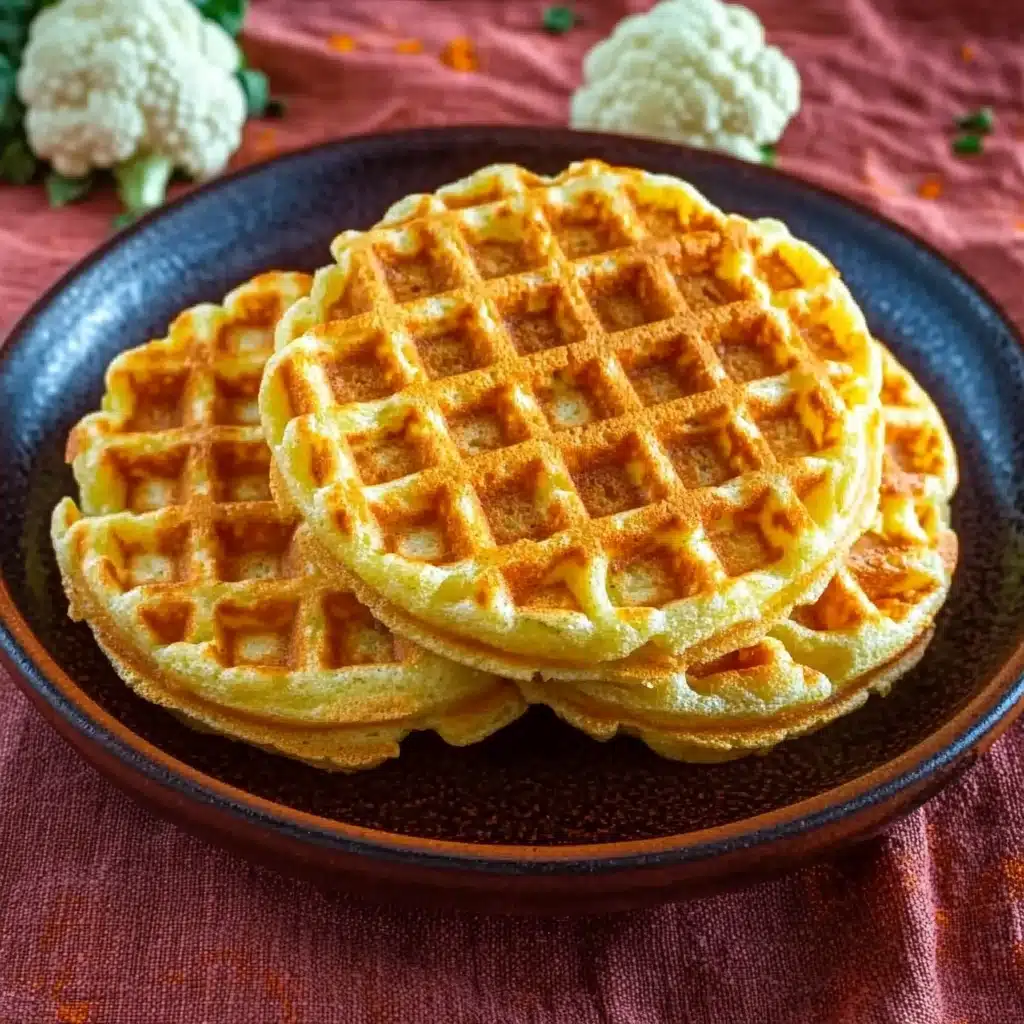 Cauliflower Chaffles - 3 Ingredients