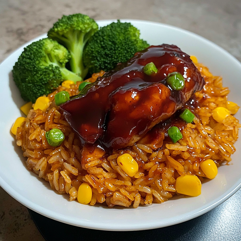 Honey BBQ Chicken Rice
