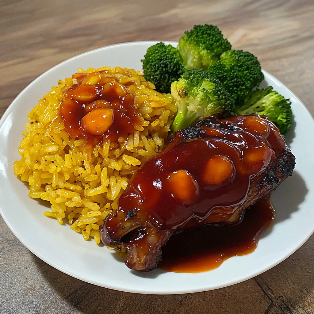 Honey BBQ Chicken Rice