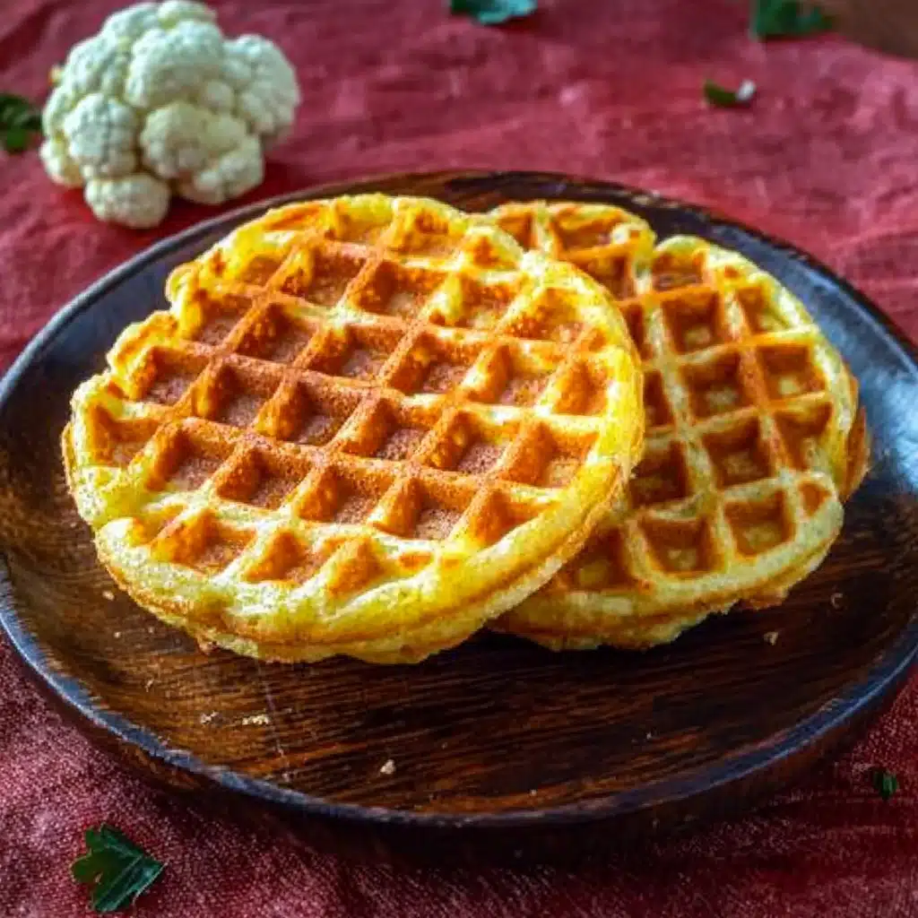 Cauliflower Chaffles - 3 Ingredients