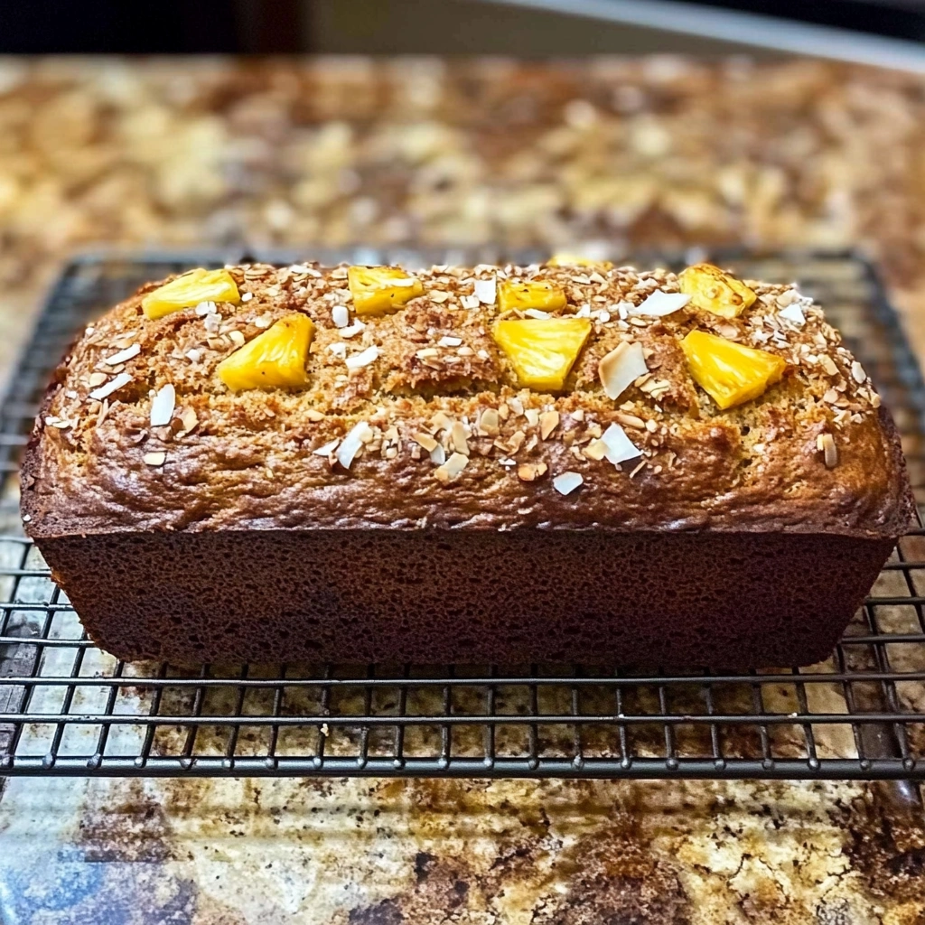 Best Hawaiian Banana Bread with Pineapple and Coconut