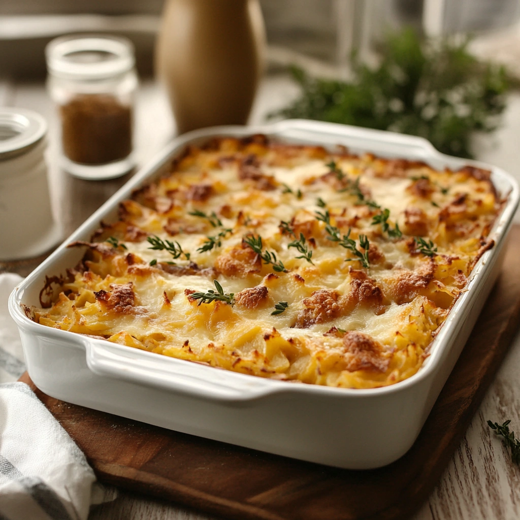 Breakfast Sausage Casserole Hashbrowns