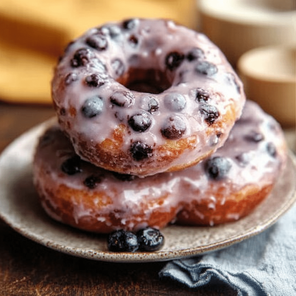 Blueberry Cake Donuts