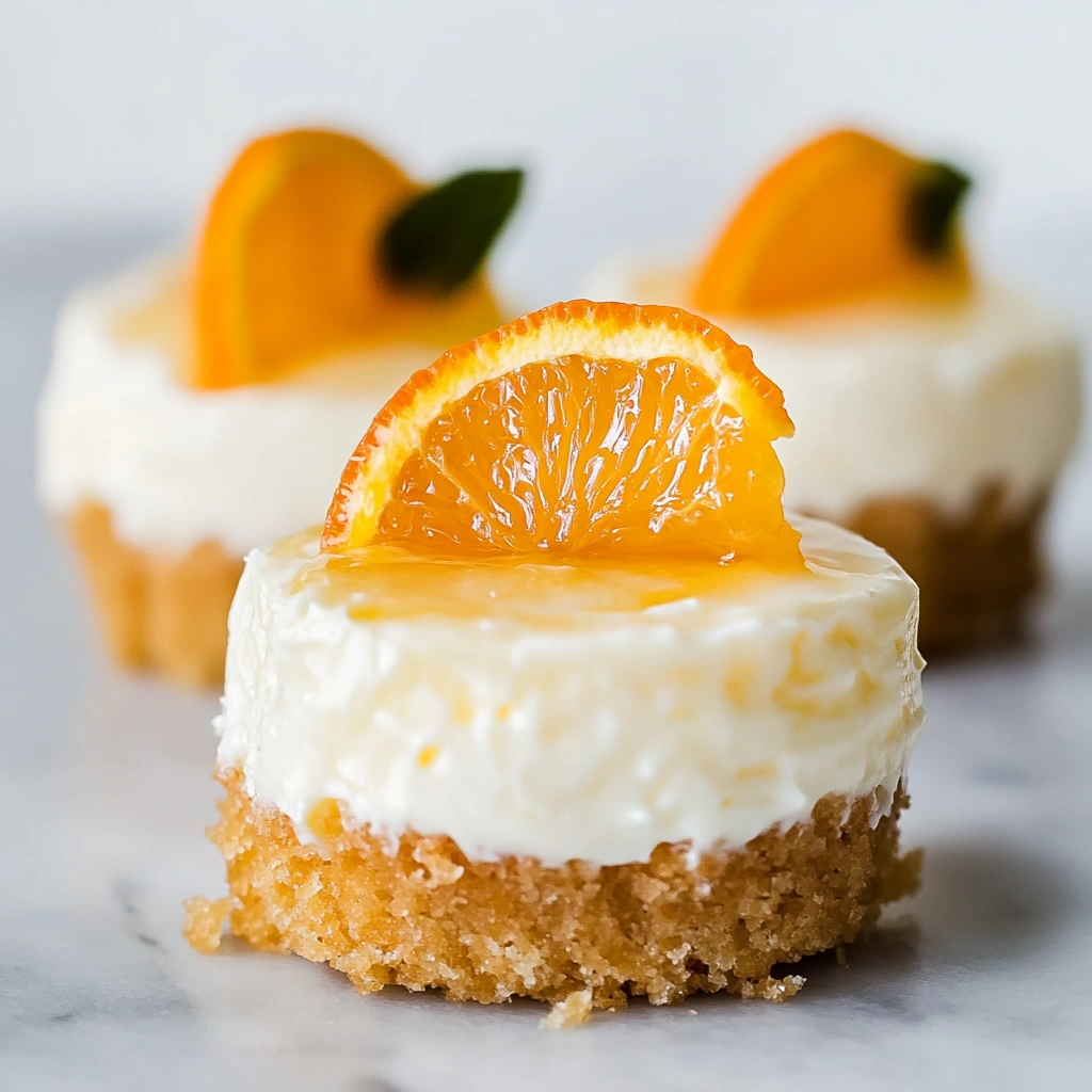 Orange Creamsicle Mini Cheesecakes