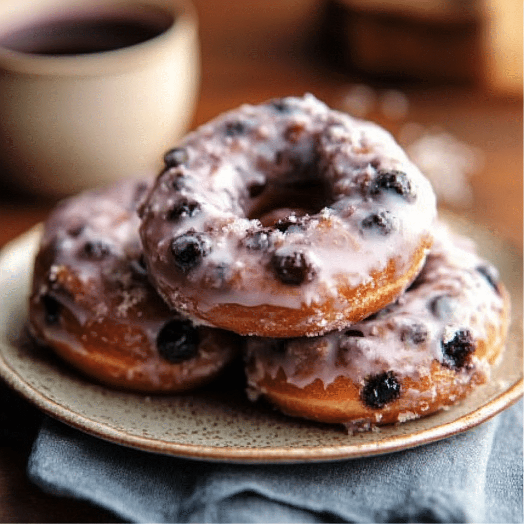 Blueberry Cake Donuts