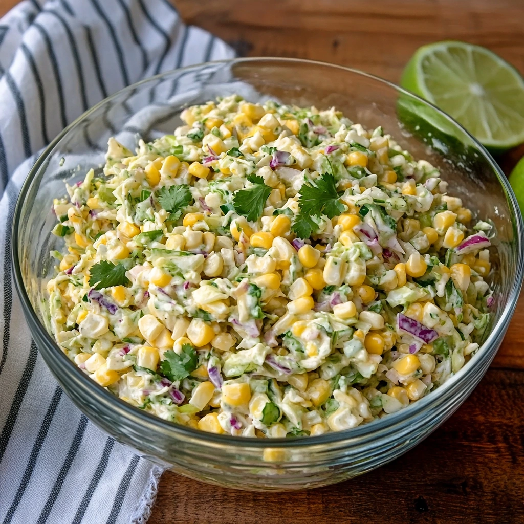 jalapeño corn coleslaw