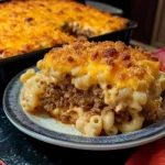 Mac and Cheese Meatloaf Casserole