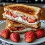 Fried Strawberry Cheesecake Sandwiches