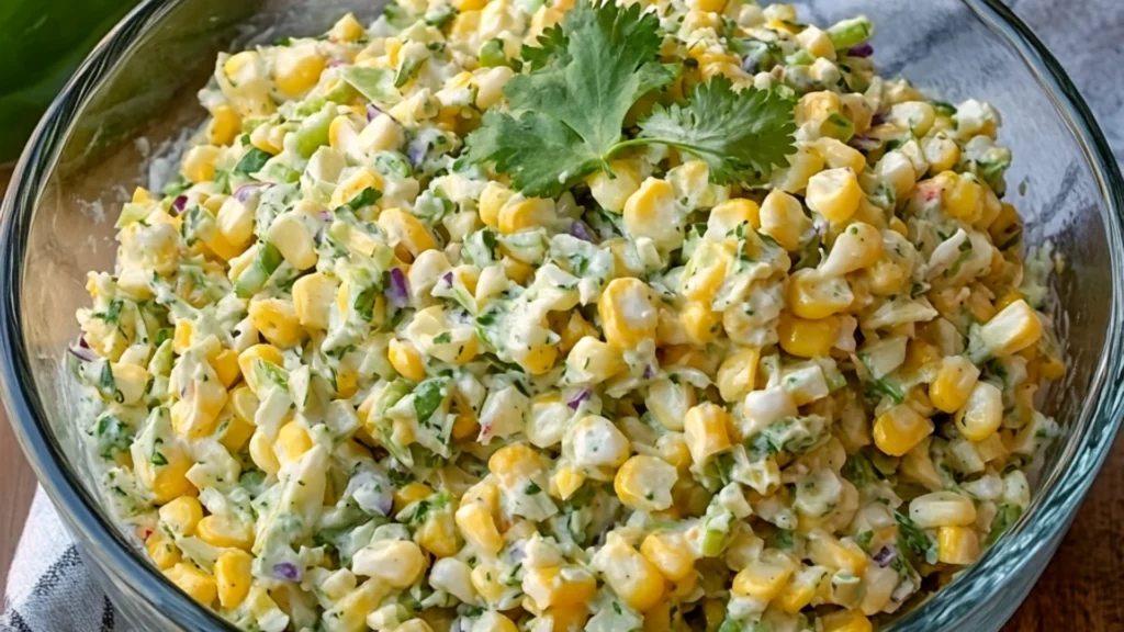 jalapeño corn coleslaw