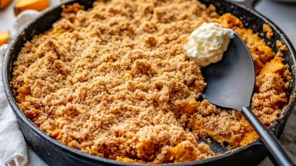 Sweet Potato Pie With Crumble Topping