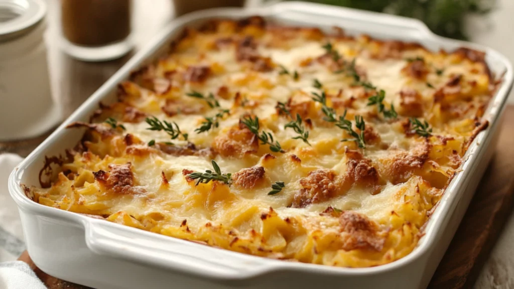 Breakfast Sausage Casserole Hashbrowns