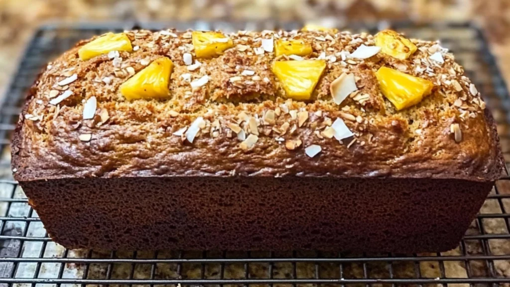 Best Hawaiian Banana Bread with Pineapple and Coconut