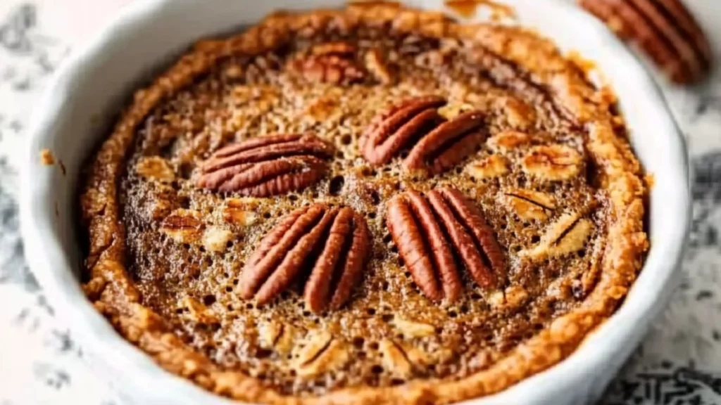 Cozy Pecan Pie Baked Oatmeal