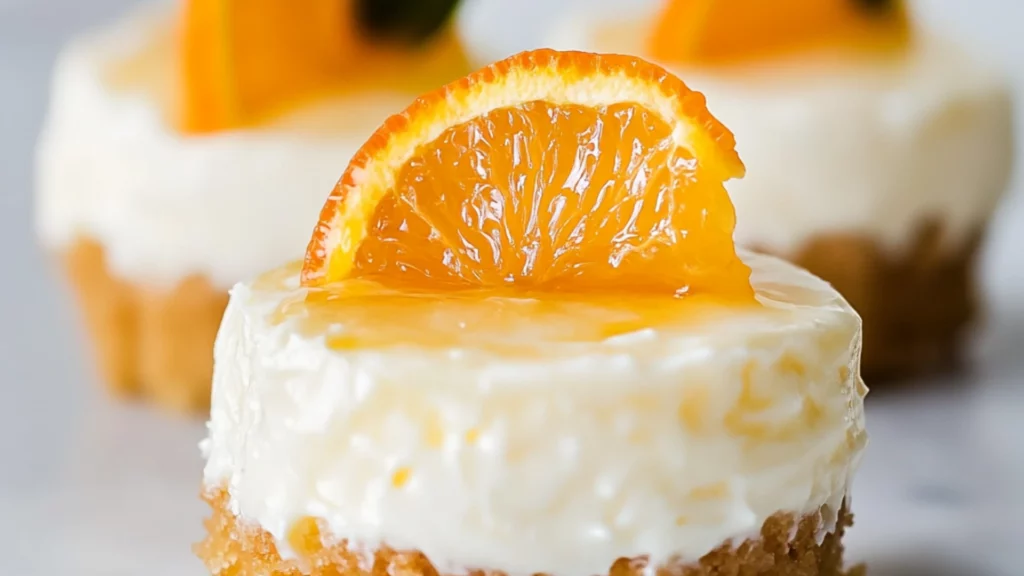 Orange Creamsicle Mini Cheesecakes