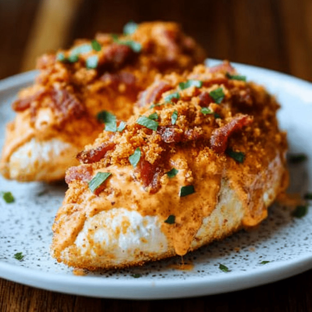 Cream Cheese and Bacon Stuffed Doritos Chicken