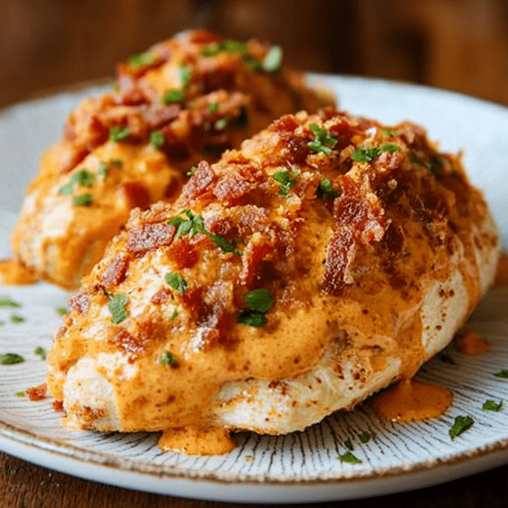 Cream Cheese and Bacon Stuffed Doritos Chicken