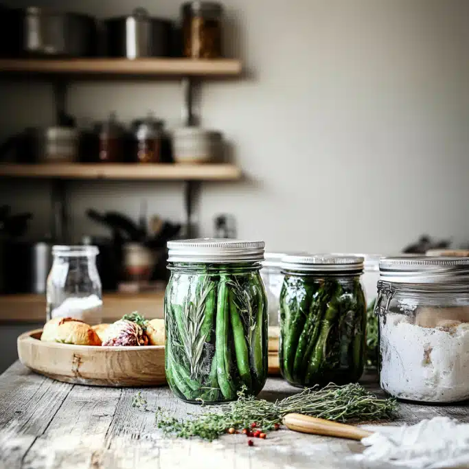 Spicy Pickled Dilly Beans