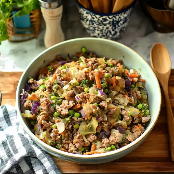 Low-Carb Easy Make Egg Roll Bowl