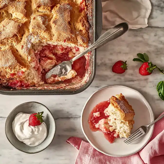 Strawberry Cheesecake Dump Cake