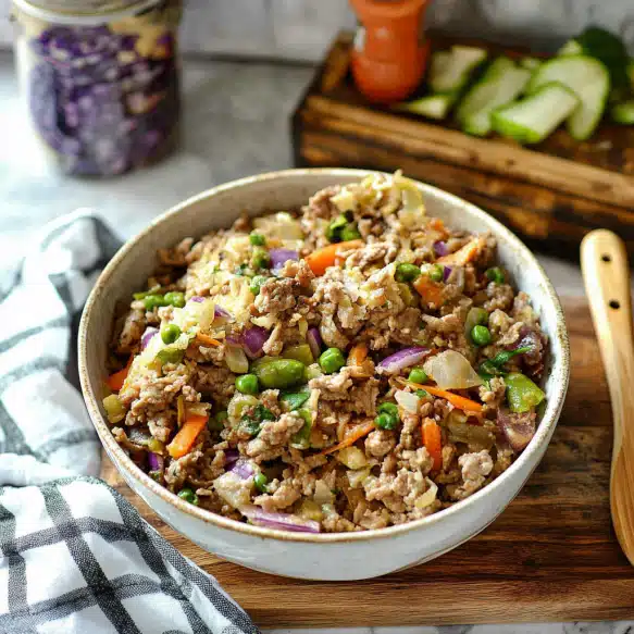 Low-Carb Easy Make Egg Roll Bowl