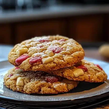 Brown Sugar Rhubarb Cookies