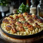 Garlic Butter Chicken Bites with Creamy Parmesan Pasta