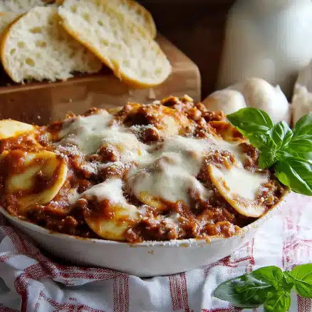Slow Cooker Ravioli Lasagna