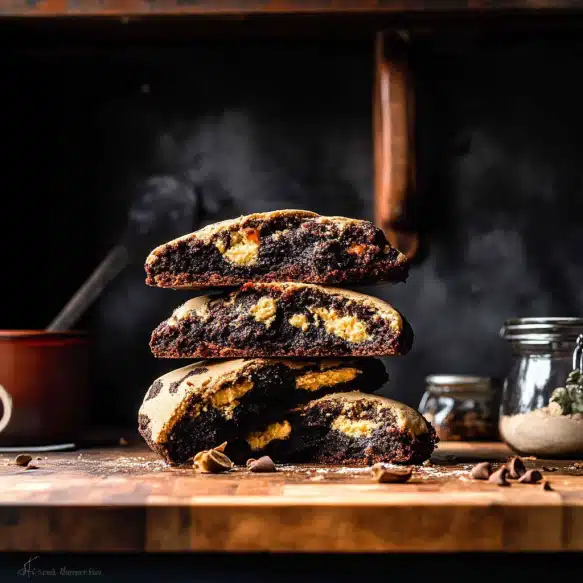 Peanut Butter-Filled Brownie Cookies