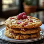Brown Sugar Rhubarb Cookies